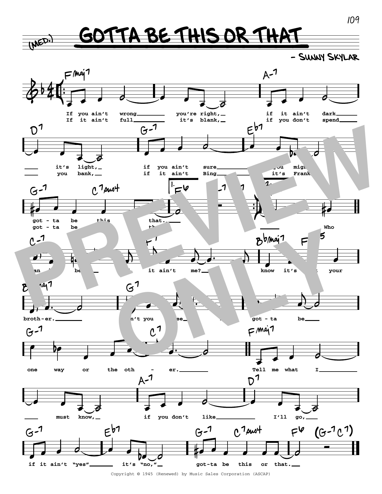 Produktbild zu: Gotta Be This Or That (Low Voice)