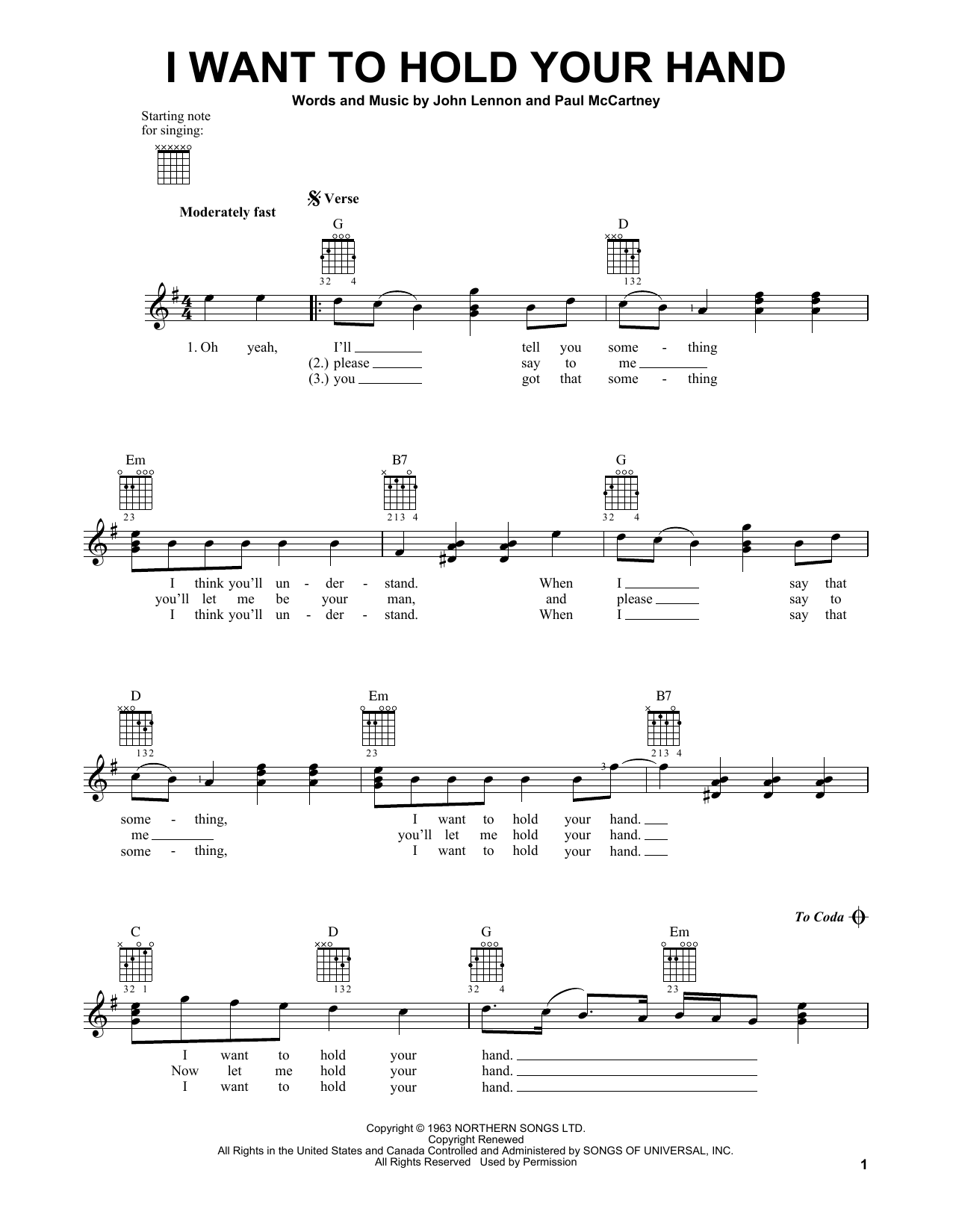 Produktgalerie: Seite 1 von 1 I Want To Hold Your Hand, The Beatles, Gitarre