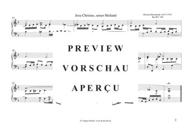 gallery: Jesus Christus, unser Heiland (BuxWV 198) , ,  (Orgel/Cembalo/Klavier Solo)