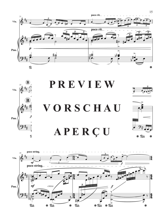 Product gallery: Page 18 of 21 Triptych for Violin and Piano , , (violin and piano)