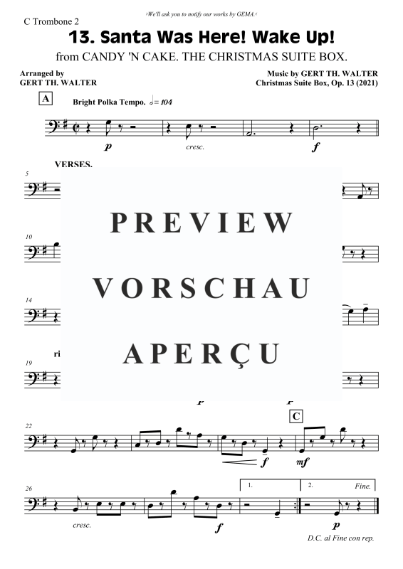 Produktgalerie: Seite 10 von 10 Santa Was Here! Wake Up!, , Blechbläser Quartett