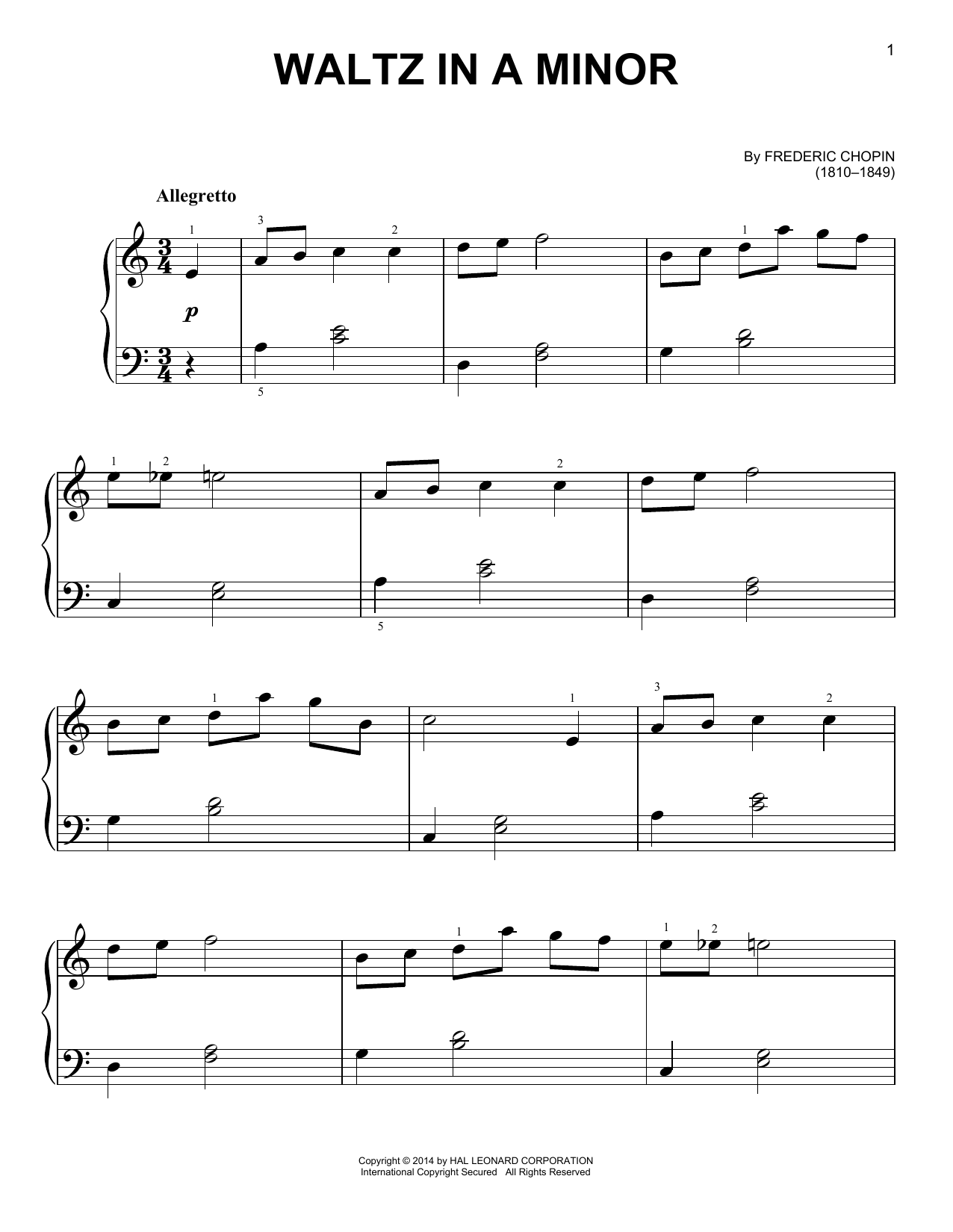 Product picture to: Waltz In A Minor