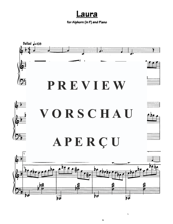 Produktgalerie: Seite 3 von 5 Laura, , Alphorn in F und Klavier