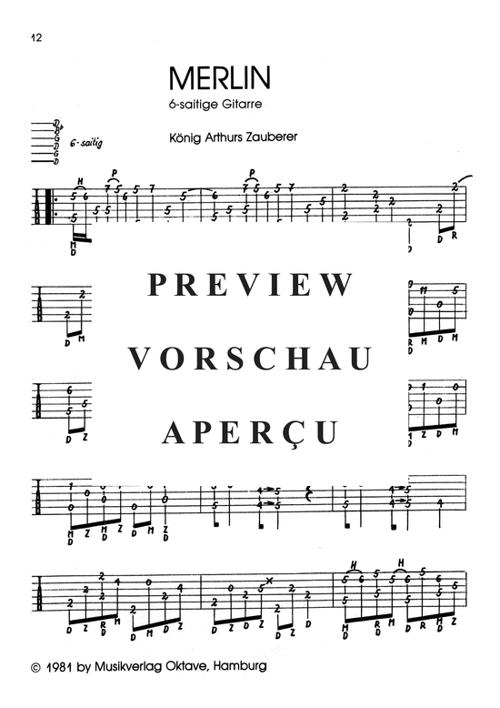 Product gallery: Page 13 of 21 Vic Abram - Instrumentalstücke für 6- und 12-saitige Gitarren, Abram, Vic, 