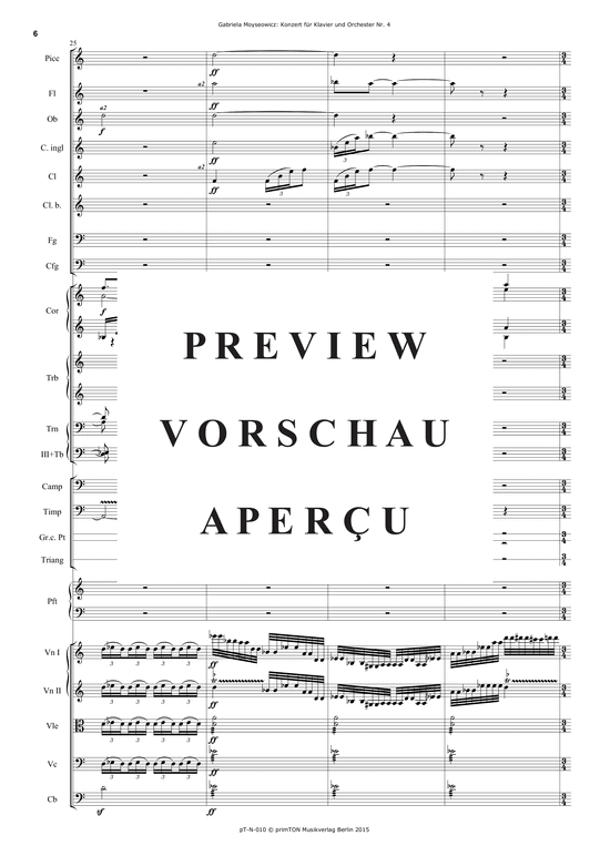 Product gallery: Page 11 of 21 Konzert für Klavier und Orchester Nr. 4 (2002) , ,  (orchestra + piano solo)