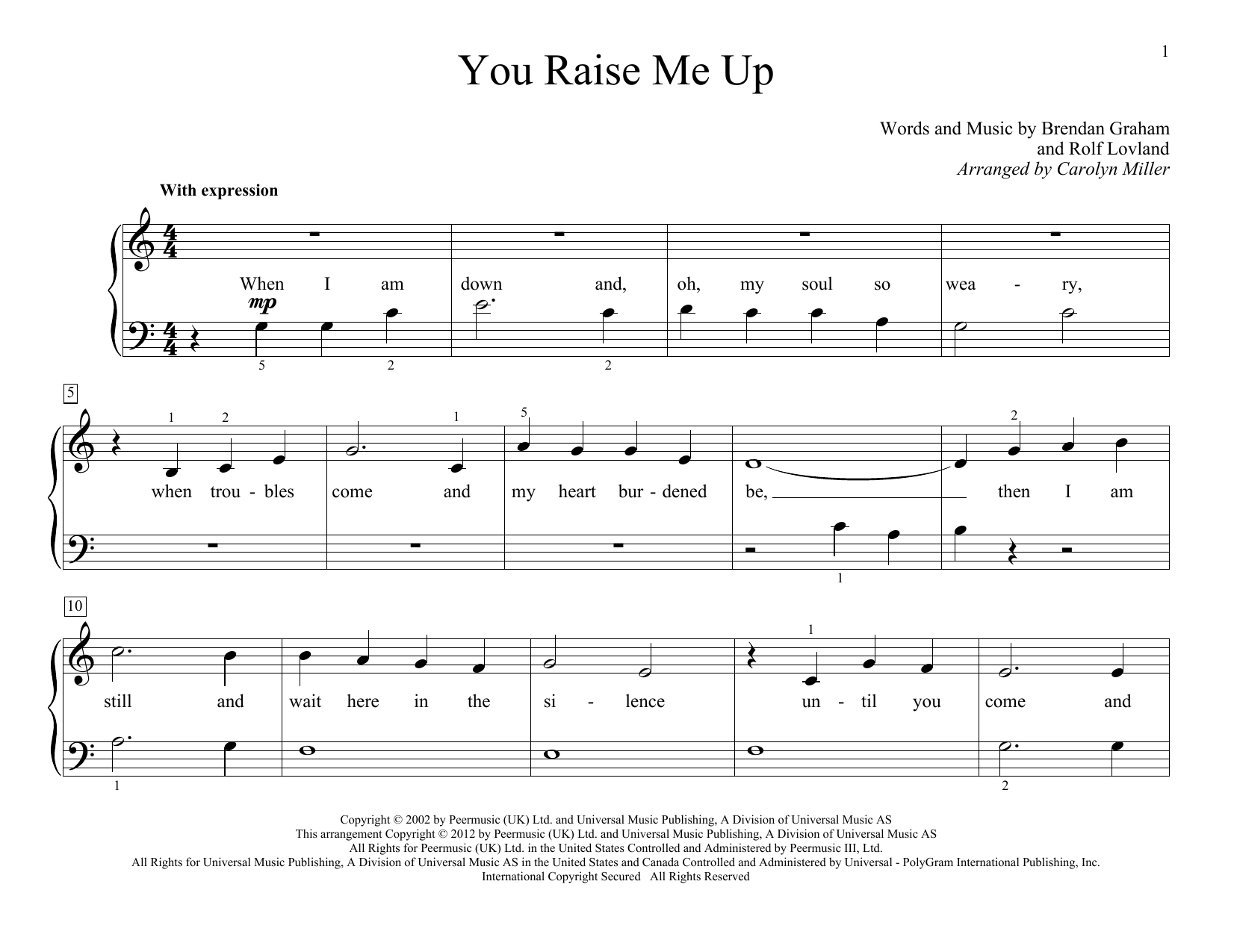 Produktbild zu: You Raise Me Up