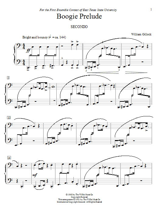 Produktbild zu: Boogie Prelude