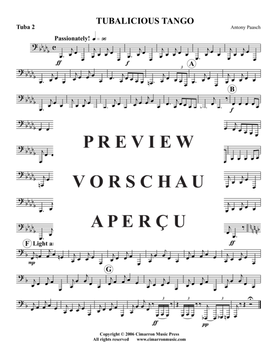 Product gallery: Page 14 of 14 Tubalicious Tango , , (Tuba Quartet: 2x Baritone, 2xTuba)