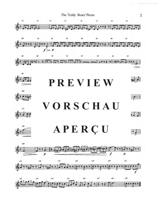 Produktgalerie: Seite 14 von 21 The Teddy Bear´s Picnic , , (Blechbläser Quintett)