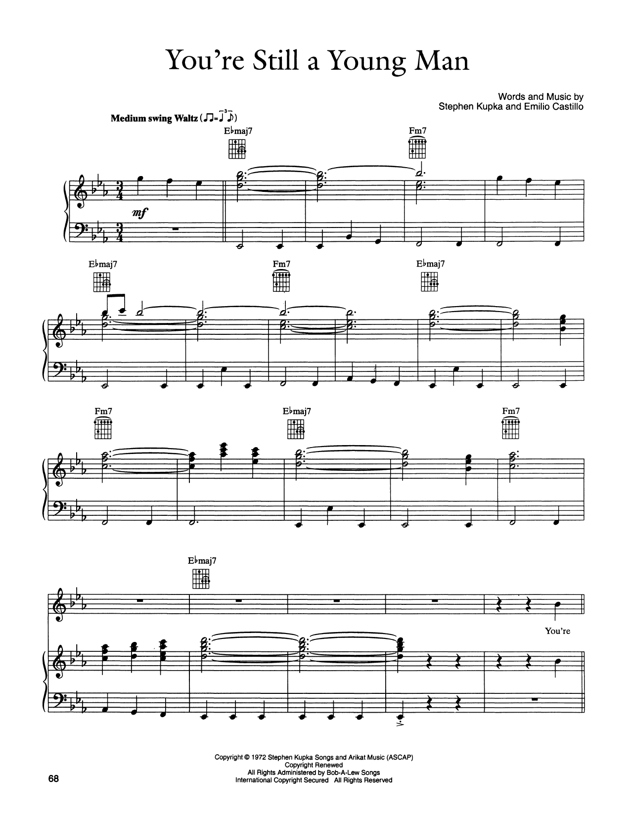 Produktgalerie: Seite 1 von 1 You're Still A Young Man, Tower Of Power, Gesang, Gitarre, Klavier
