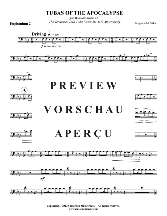 Product gallery: Page 17 of 21 Tubas of the Apocalypse , , (Tuba Quartet: 2x Baritone, 2xTuba)