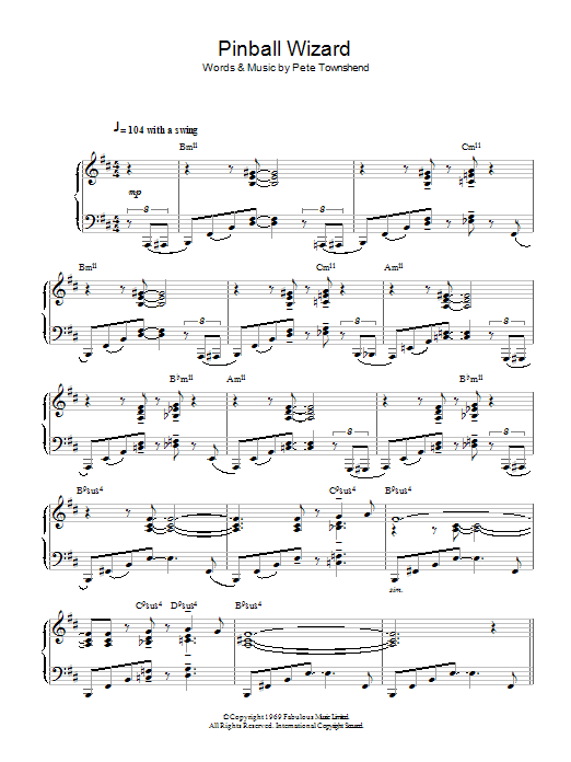 Produktbild zu: Pinball Wizard (Jazz Version)