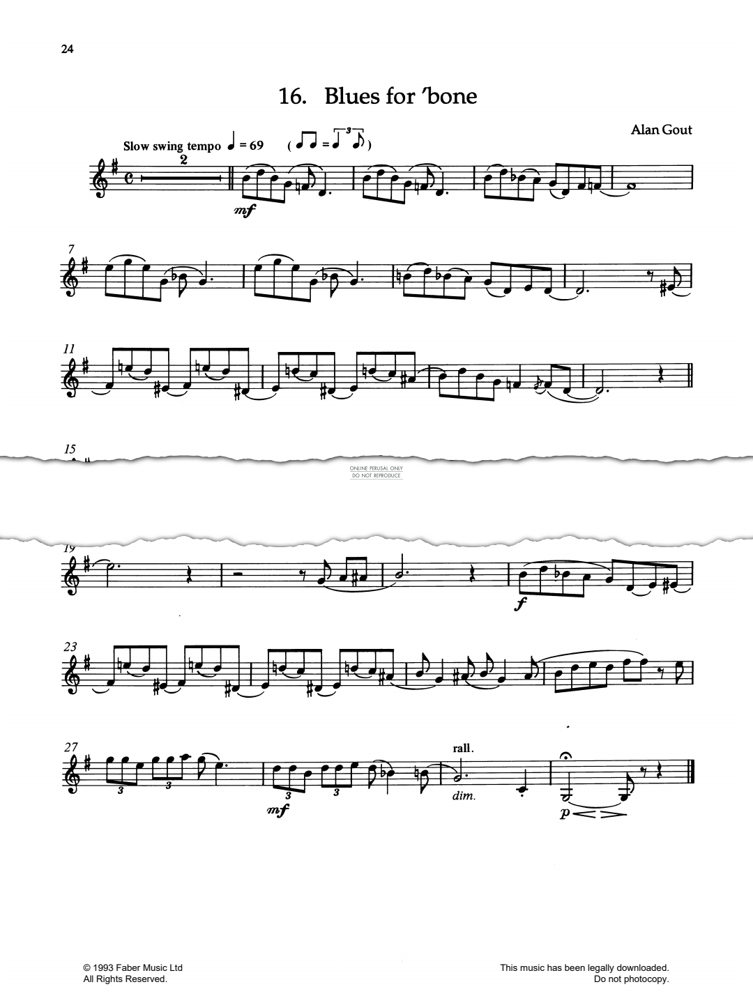 Product gallery: Page 1 of 1 Blues For 'Bone, Alan Gout