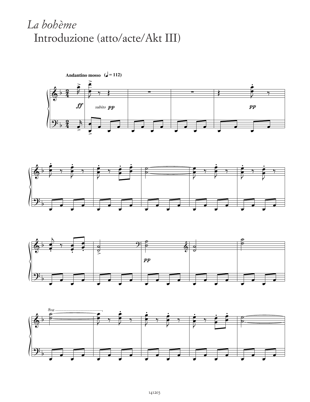 Produktbild zu: Introduzione (Act III) (from La Bohème)