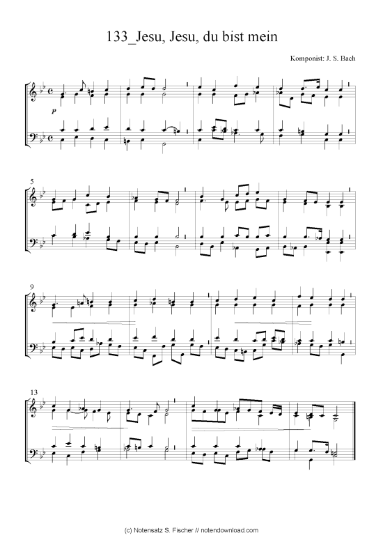 Produktbild zu: Jesu, Jesu, du bist mein J. S. Bach