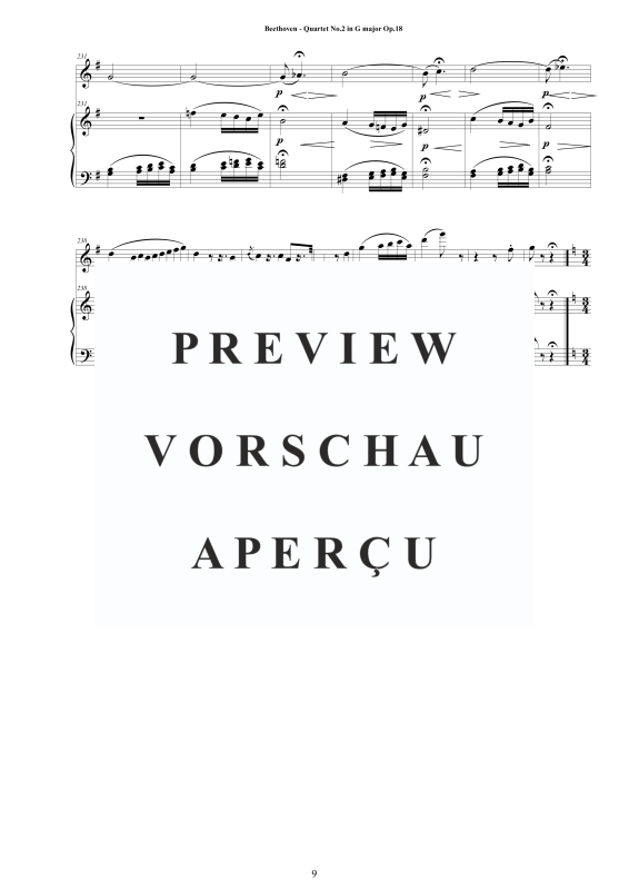 Produktgalerie: Seite 10 von 11 Quartet No.2 in G major Op.18 for Flute and Piano - Score and Part, , Querflöte und Klavier