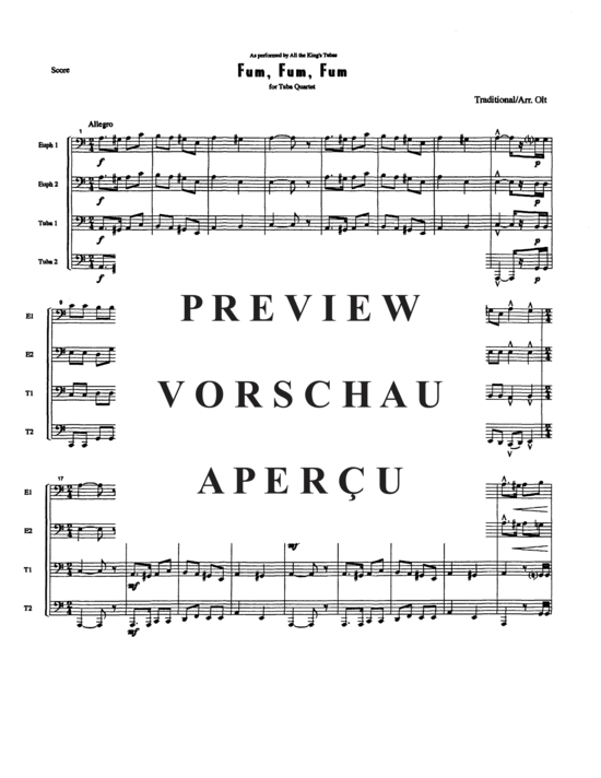 Product gallery: Page 3 of 8 Fum Fum Fum , , (Tuba Quartett EETT)