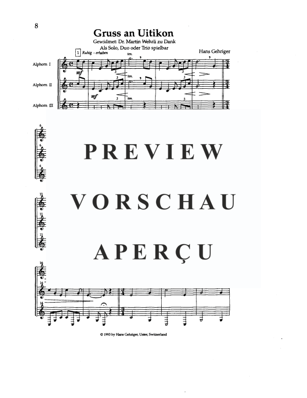 Produktgalerie: Seite 11 von 11 Alphornmelodien II, , Alphorn Solo, Duett, Trio