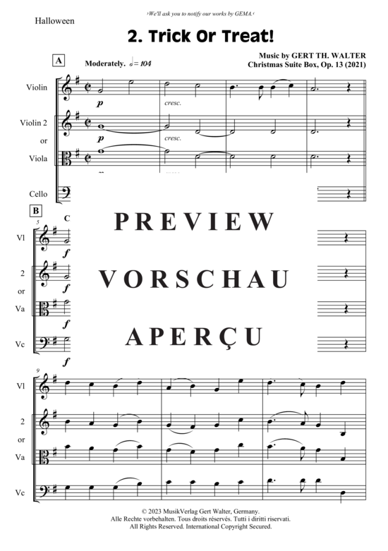 gallery: Trick Or Treat! , , (Streicher Trio V V/Vla Vc)