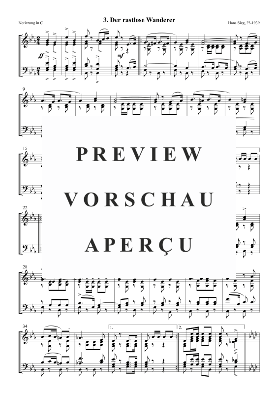 Produktgalerie: Seite 2 von 5 Der rastlose Wanderer, , Posaunenchor