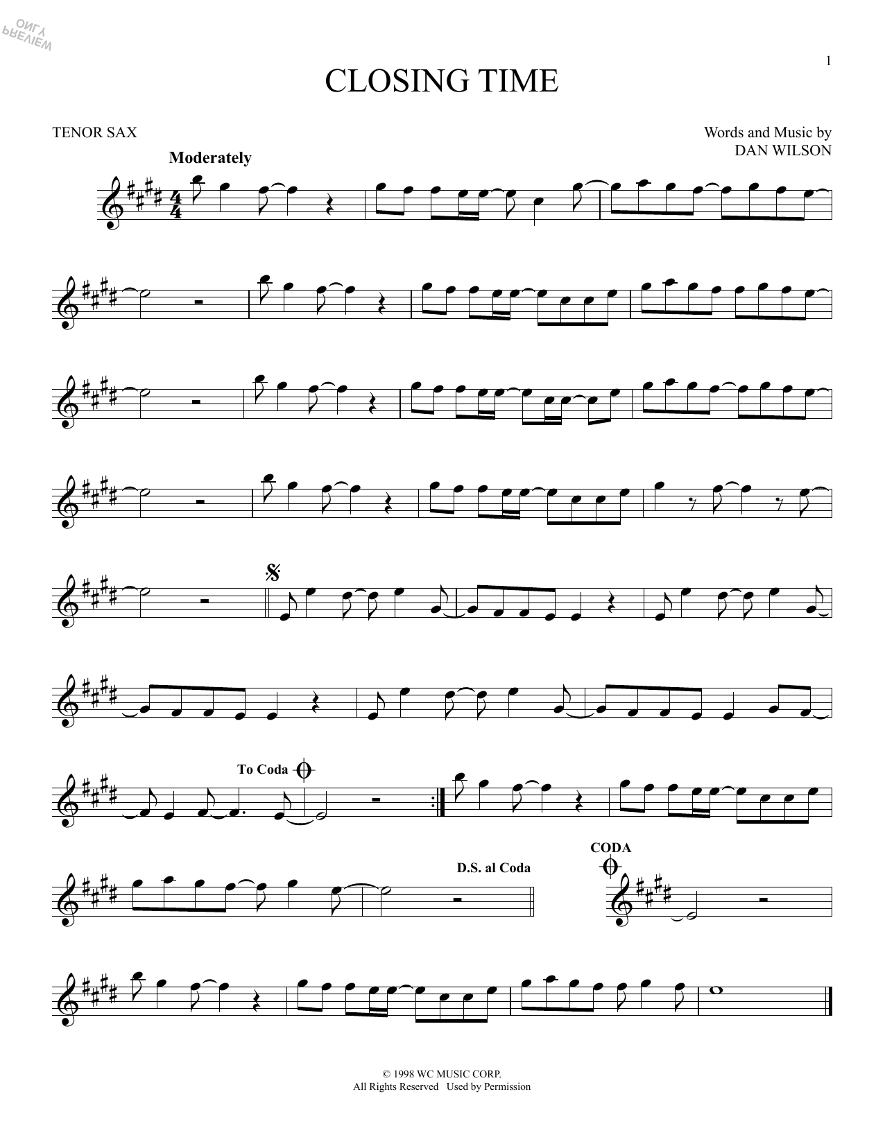 Product gallery: Page 1 of 1 Closing Time, Semisonic