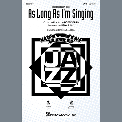 cover: As Long As I'm Singing (arr. Kirby Shaw), Bobby Darin