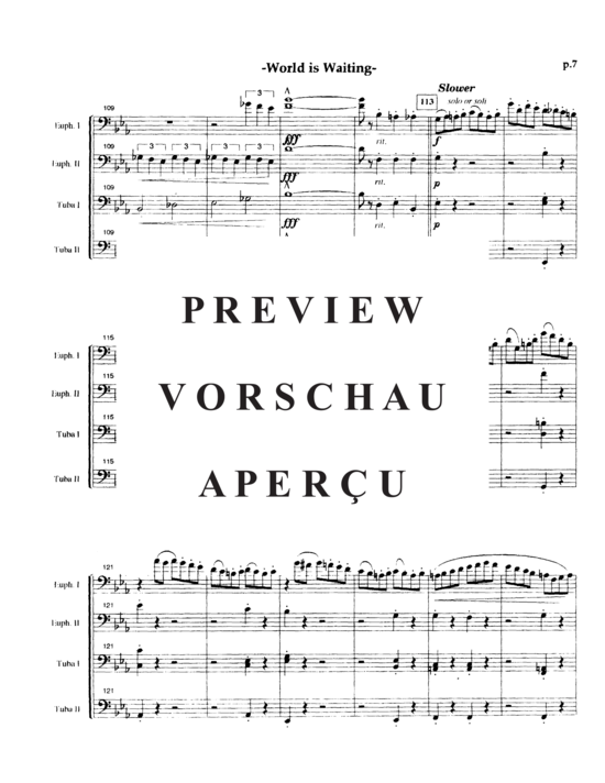 Product gallery: Page 11 of 21 World is Waiting for the Sunrise , , (Tuba Quartett EETT)