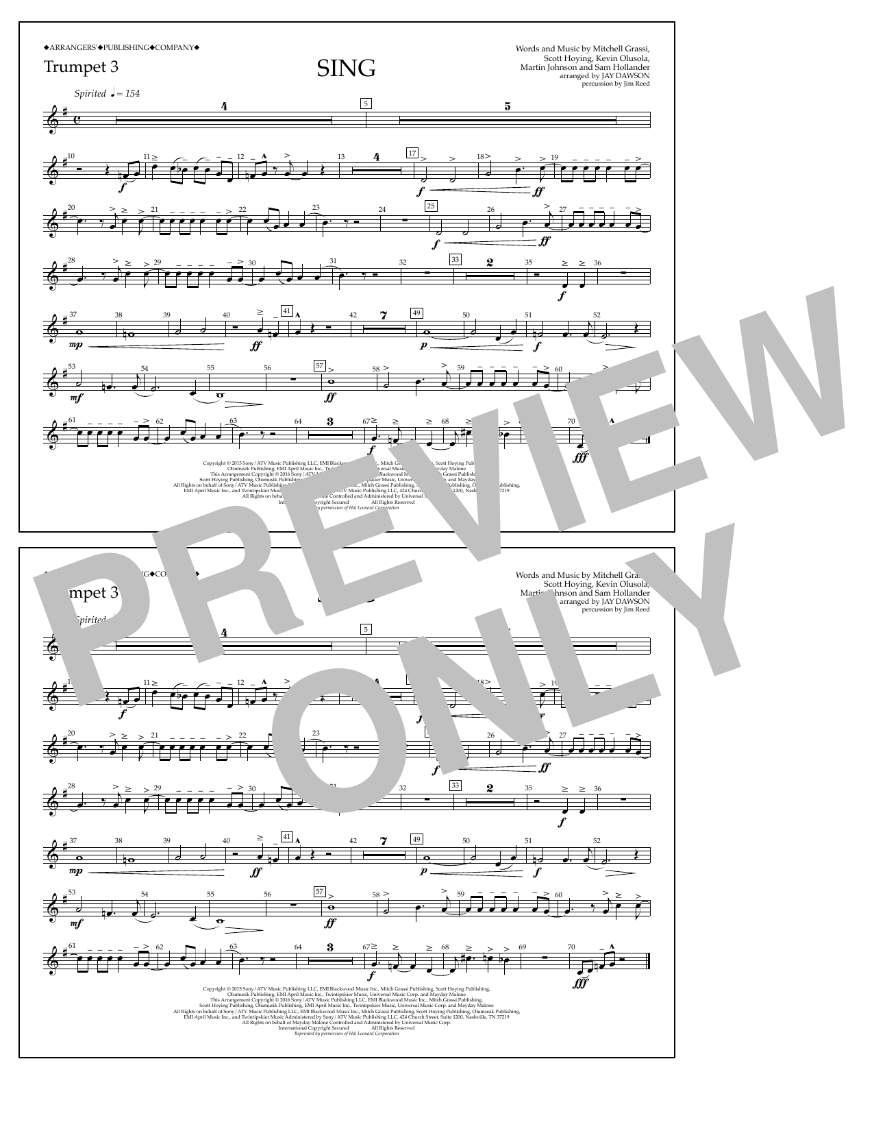Product picture to: Sing - Trumpet 3