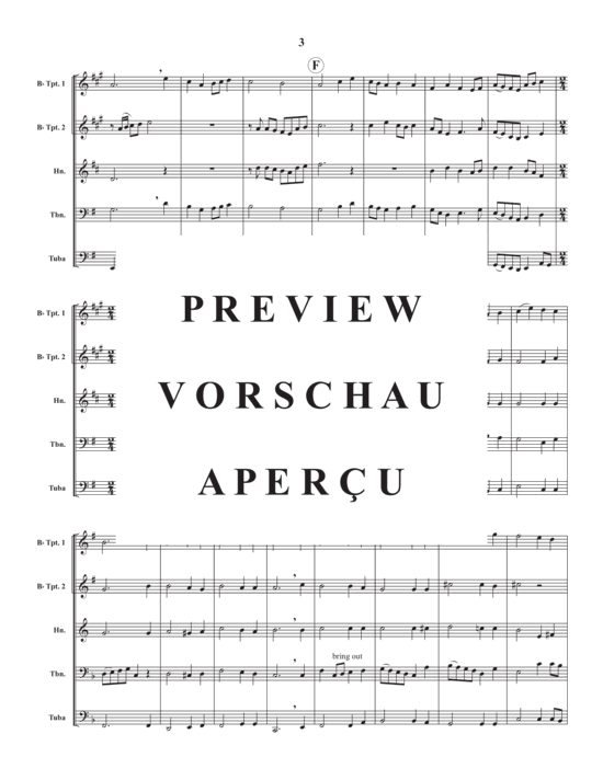 Produktgalerie: Seite 5 von 17 Hymn Medley for Brass , , (Blechbläser Quintett)
