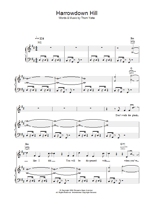 Produktgalerie: Seite 1 von 1 Harrowdown Hill, Thom Yorke, Gesang, Gitarre, Klavier