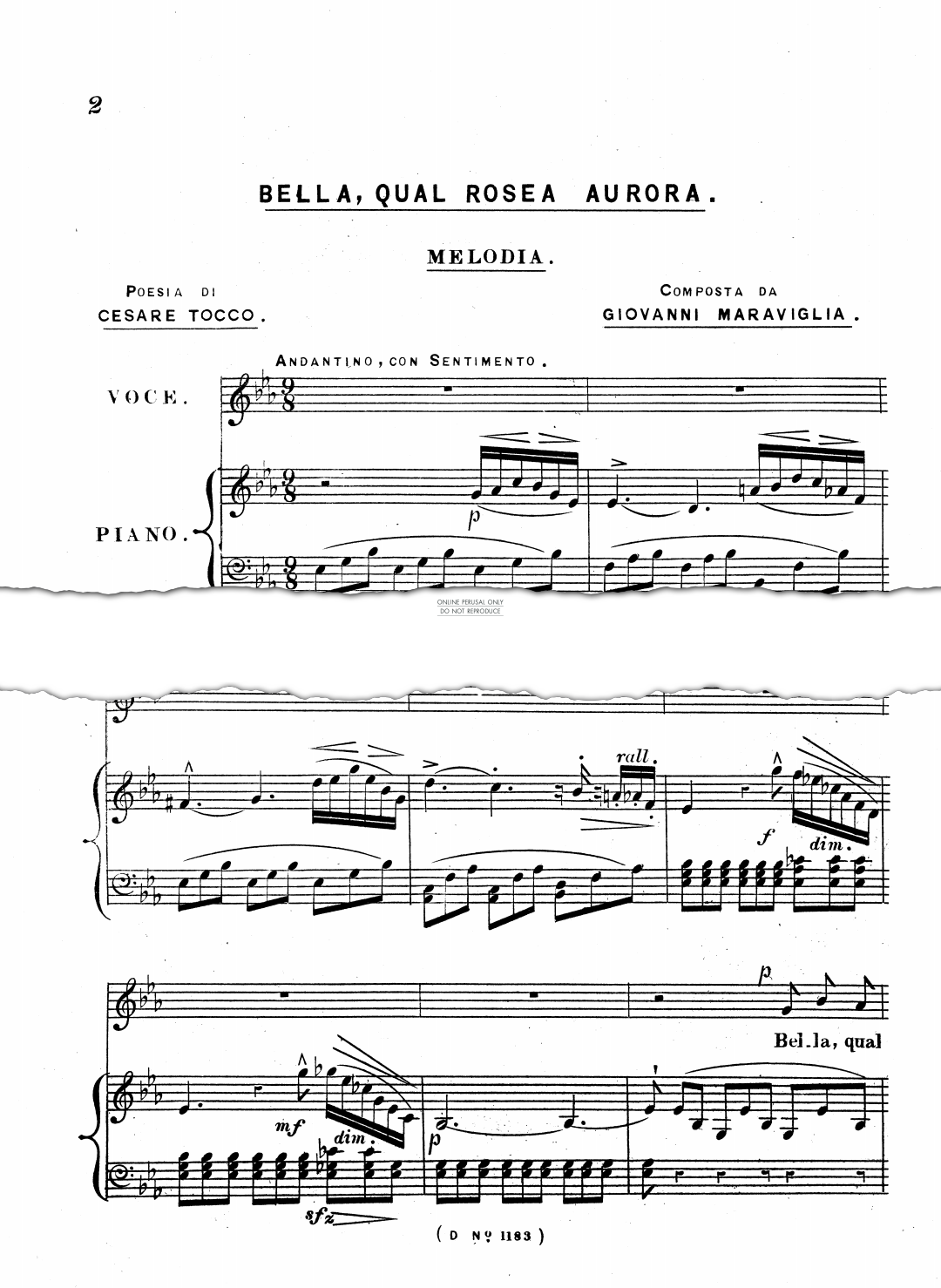 Produktgalerie: Seite 1 von 1 Bella Qual Rosea Aurora, Giovanni Maraviglia, Gesang, Klavier