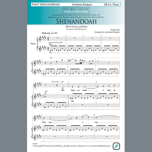 Produktbild zu: Shenandoah (arr. Jonathan Rodgers)