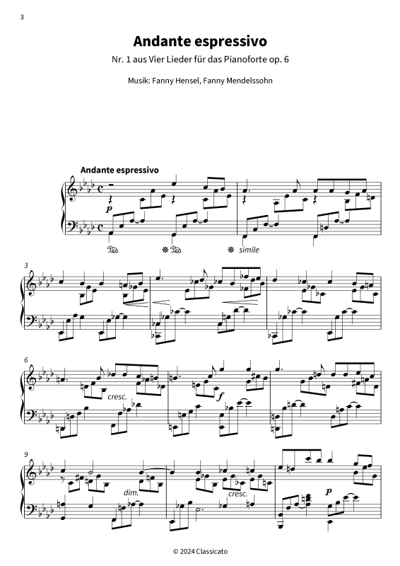 Product gallery: Page 1 of 11 Vier Lieder für das Pianoforte op. 6, , Piano Solo