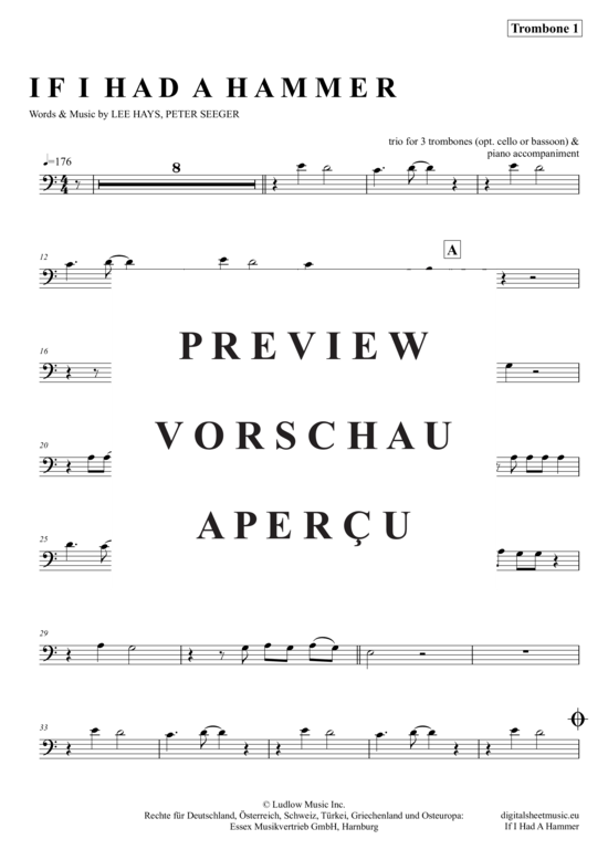 Product gallery: Page 9 of 21 If I Had A Hammer , Lopez, Trini, (Trombone Trio + Piano)