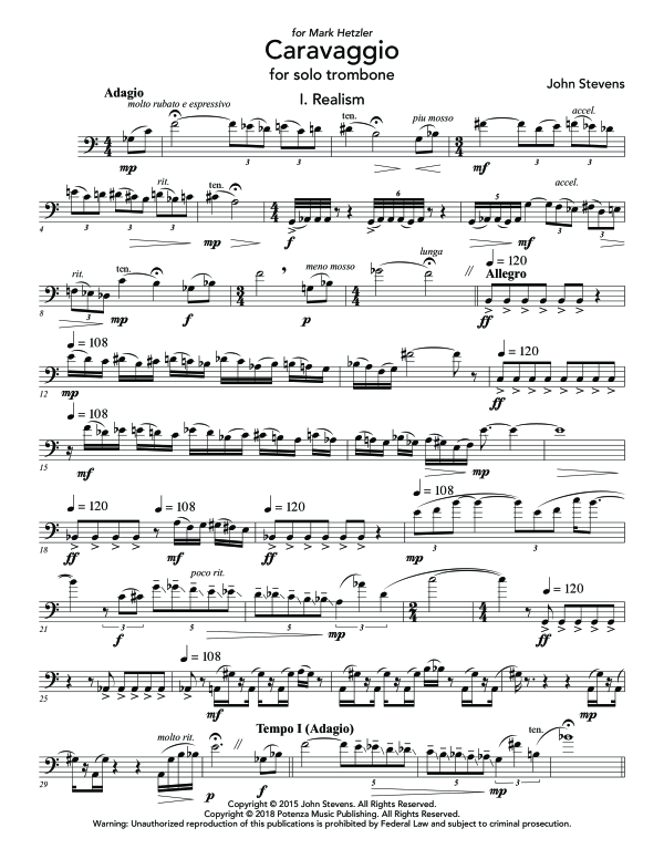 Product gallery: Page 1 of 10 Caravaggio, , (Trombone solo)