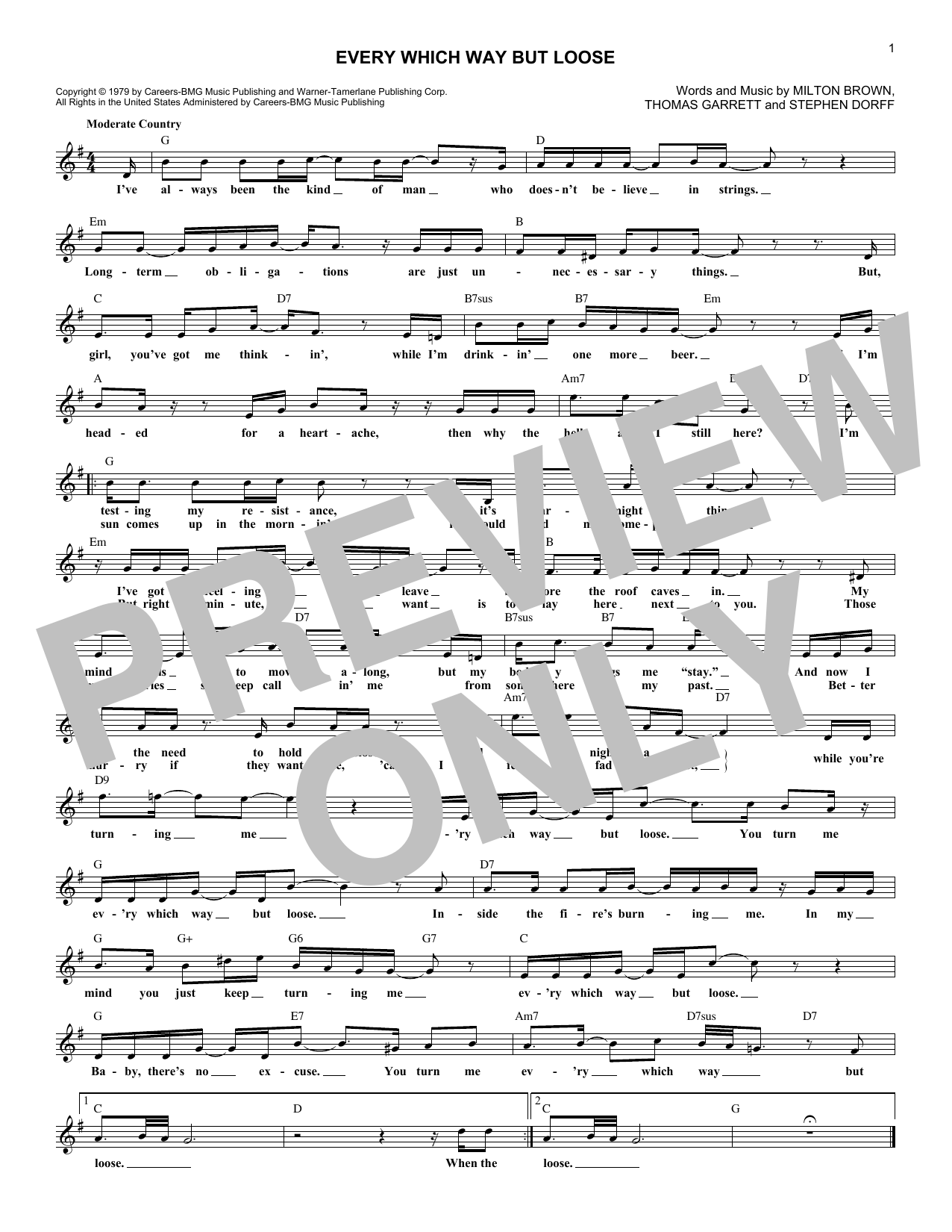 Produktbild zu: Every Which Way But Loose