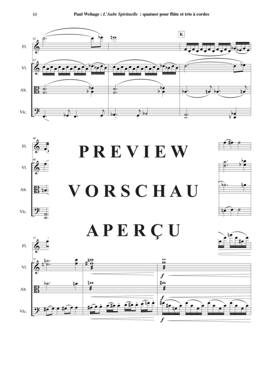Product gallery: Page 11 of 21 L´Aube Spirituelle , , (Quartet for flute, violin, viola + violoncello)