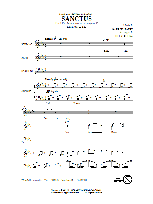 Product gallery: Page 1 of 1 Sanctus, Jill Gallina