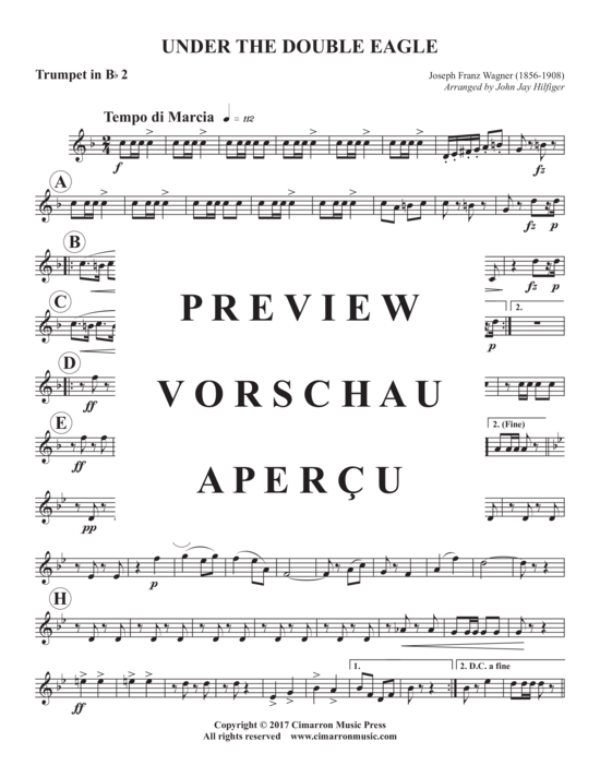 Produktgalerie: Seite 6 von 9 Under the Double Eagle , , (Blechbläserquartett)