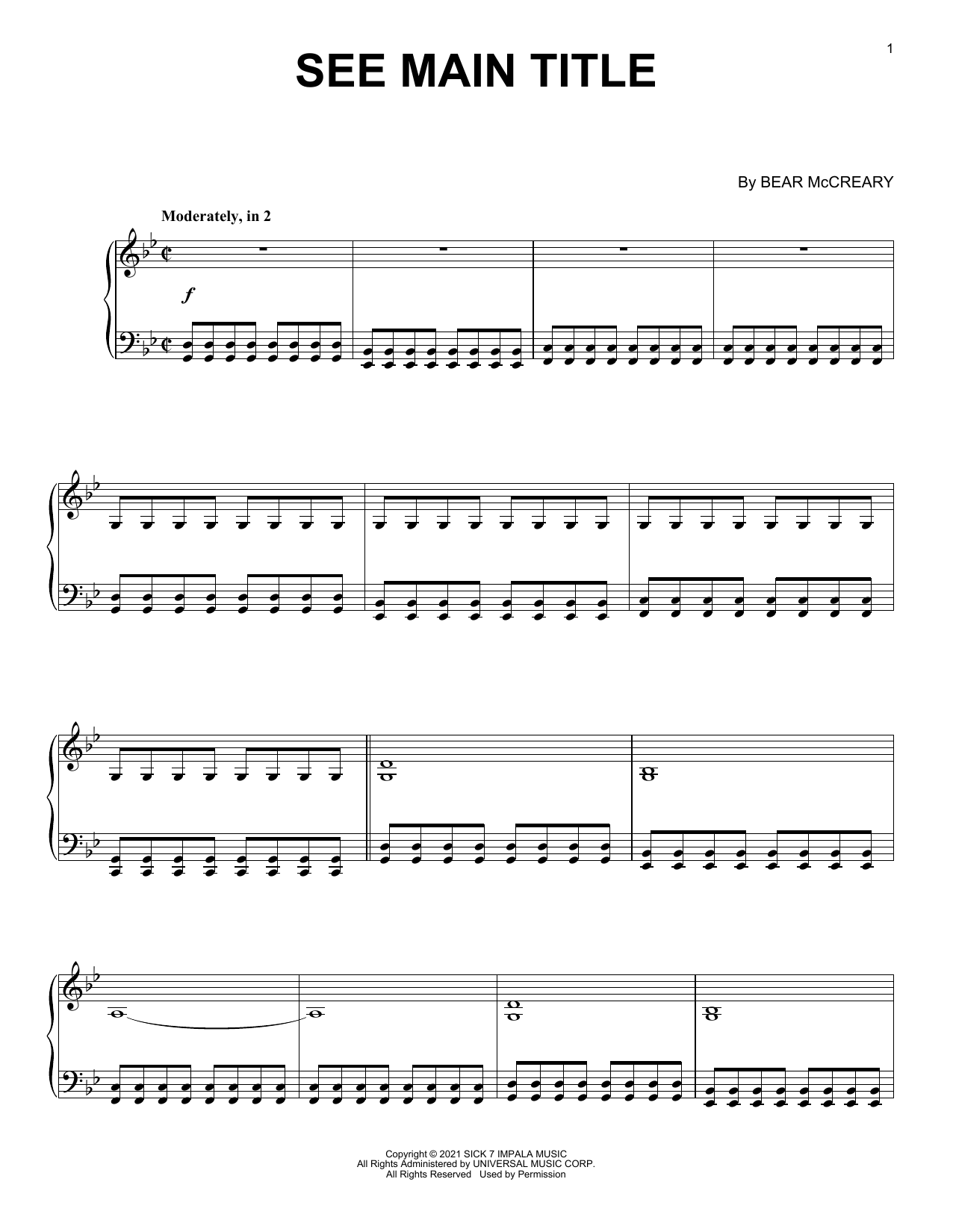 Product picture to: See - Main Title Theme