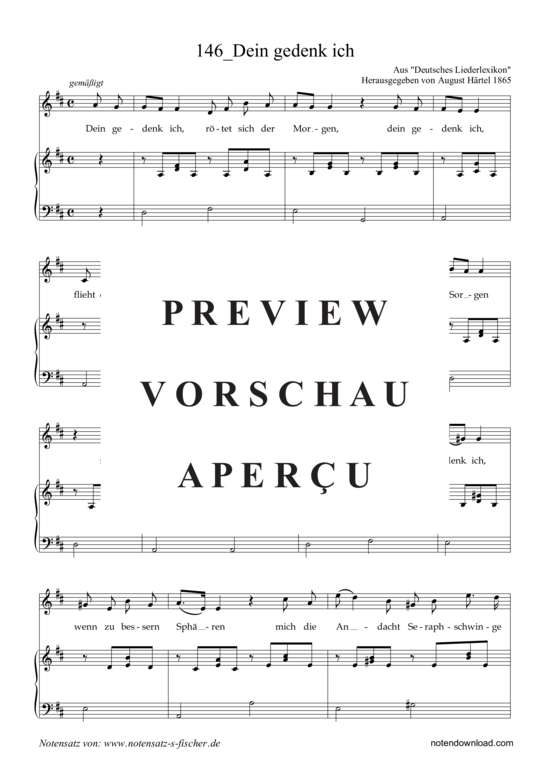 Product gallery: Page 2 of 3 Dein gedenk ich , , Piano and Voice
