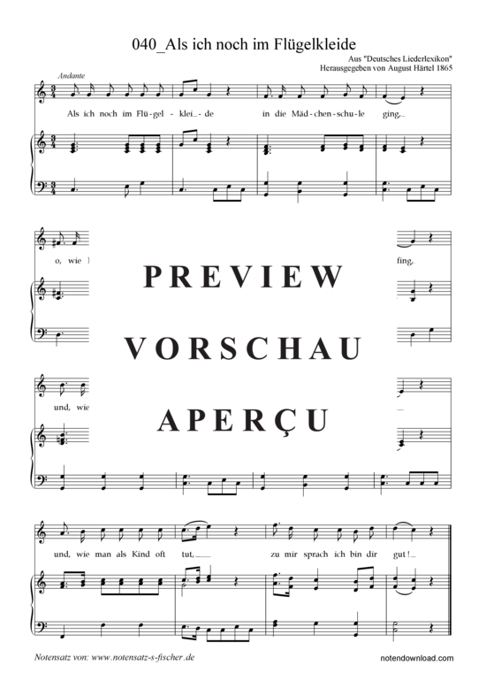 Product gallery: Page 2 of 3 Als ich noch im Flügelkleide , , Piano and Voice
