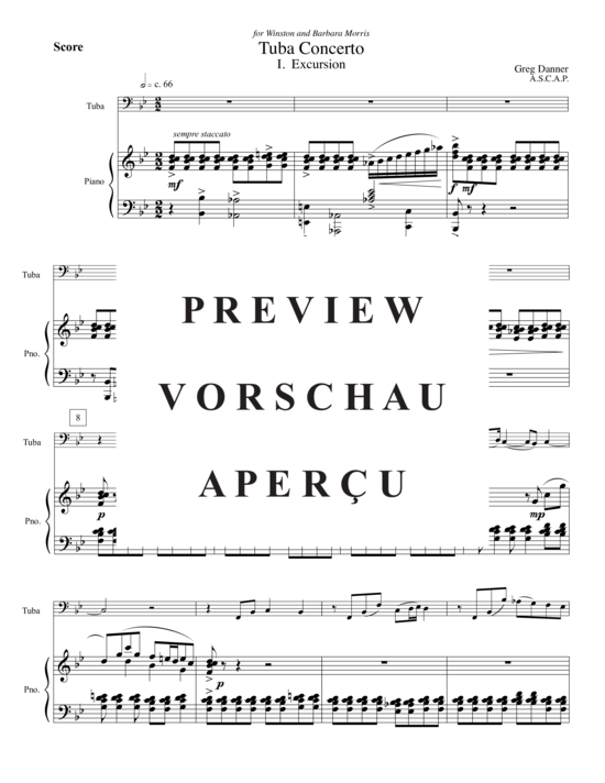 Produktgalerie: Seite 3 von 21 Tuba Concerto , , (Tuba + Klavier)