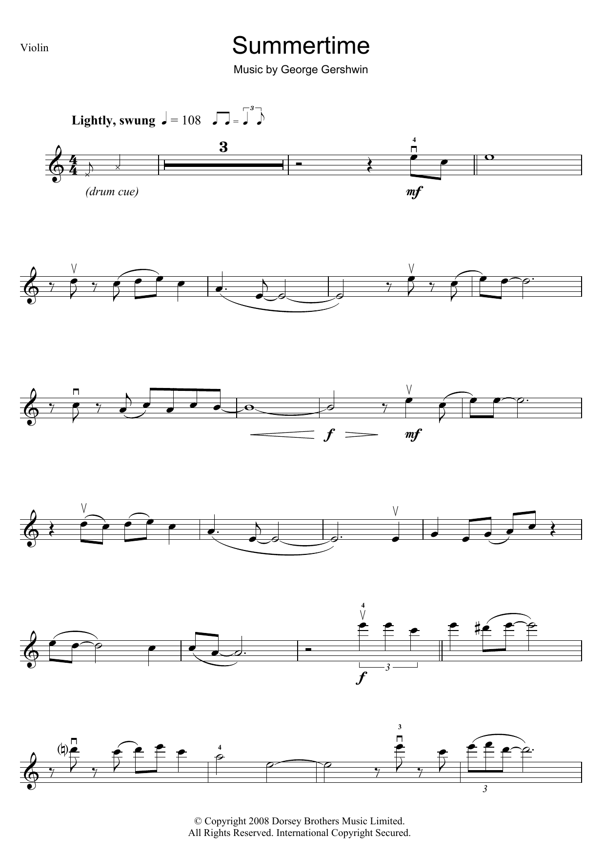 Product gallery: Page 1 of 1 Summertime, George Gershwin