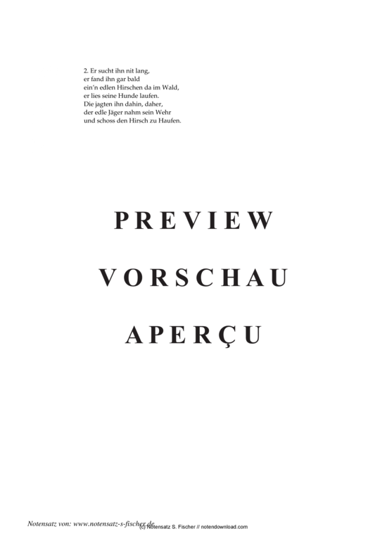 Product gallery: Page 3 of 3 Ein edler Jäger wohlgemut , , Piano and Voice