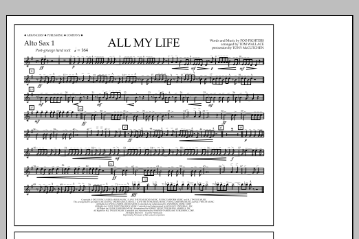 Produktbild zu:  All My Life - Alto Sax 1 - Tom Wallace
