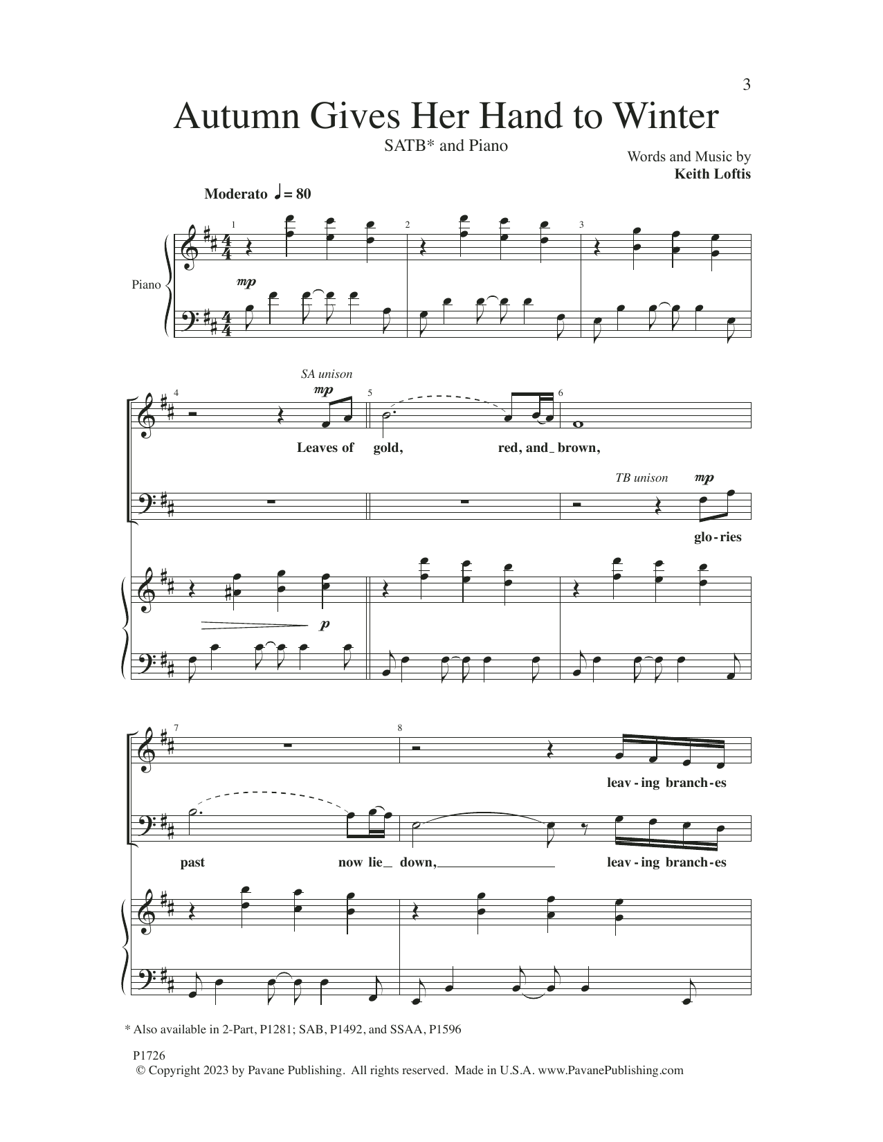 Produktbild zu: Autumn Gives Her Hand to Winter