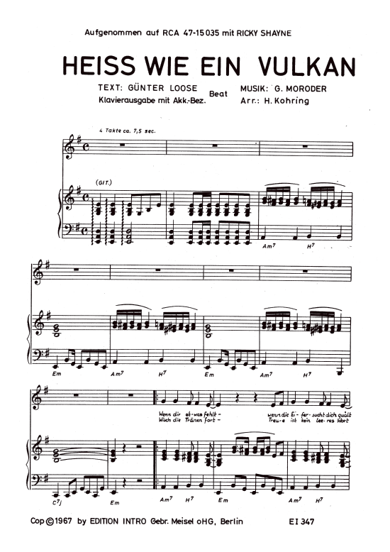 Produktbild zu: Heiß wie ein VulkanRicky Shayne