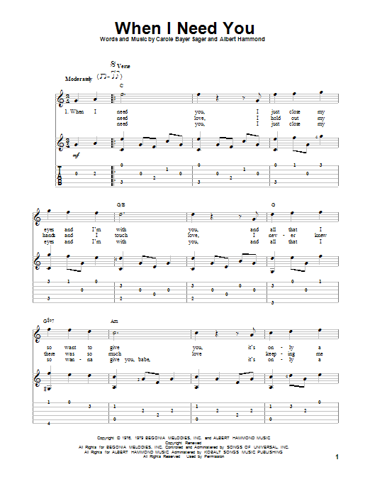 Produktgalerie: Seite 1 von 1 When I Need You, Leo Sayer, Gitarre