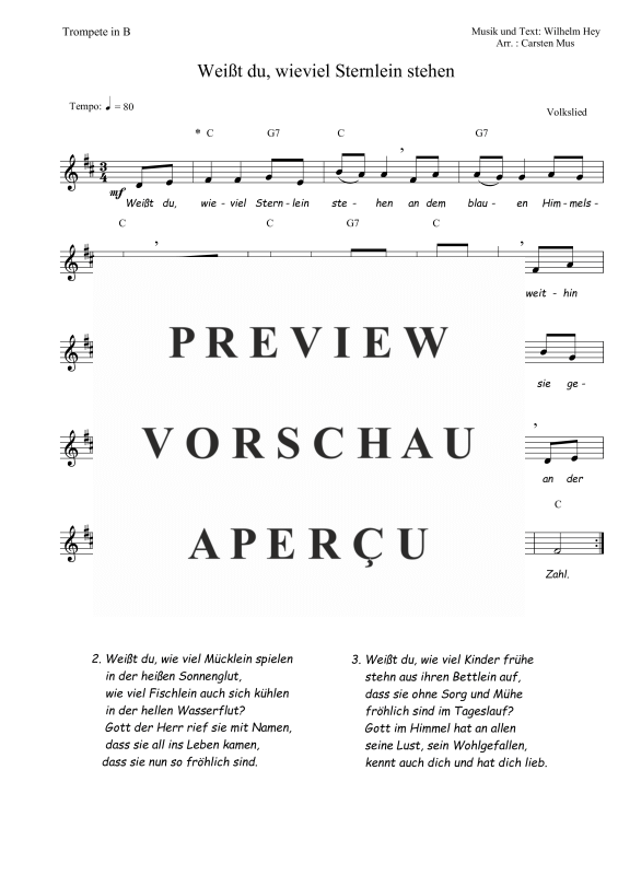Produktbild zu: Weißt du, wieviel Sternlein stehen Wilhelm, Hey